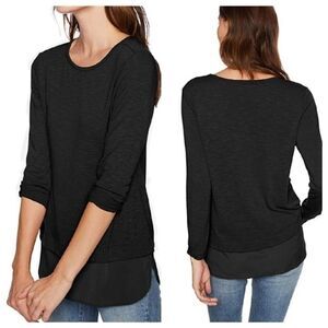 J. CREW MERCANTILE Long Sleeve Silky Hem Top L